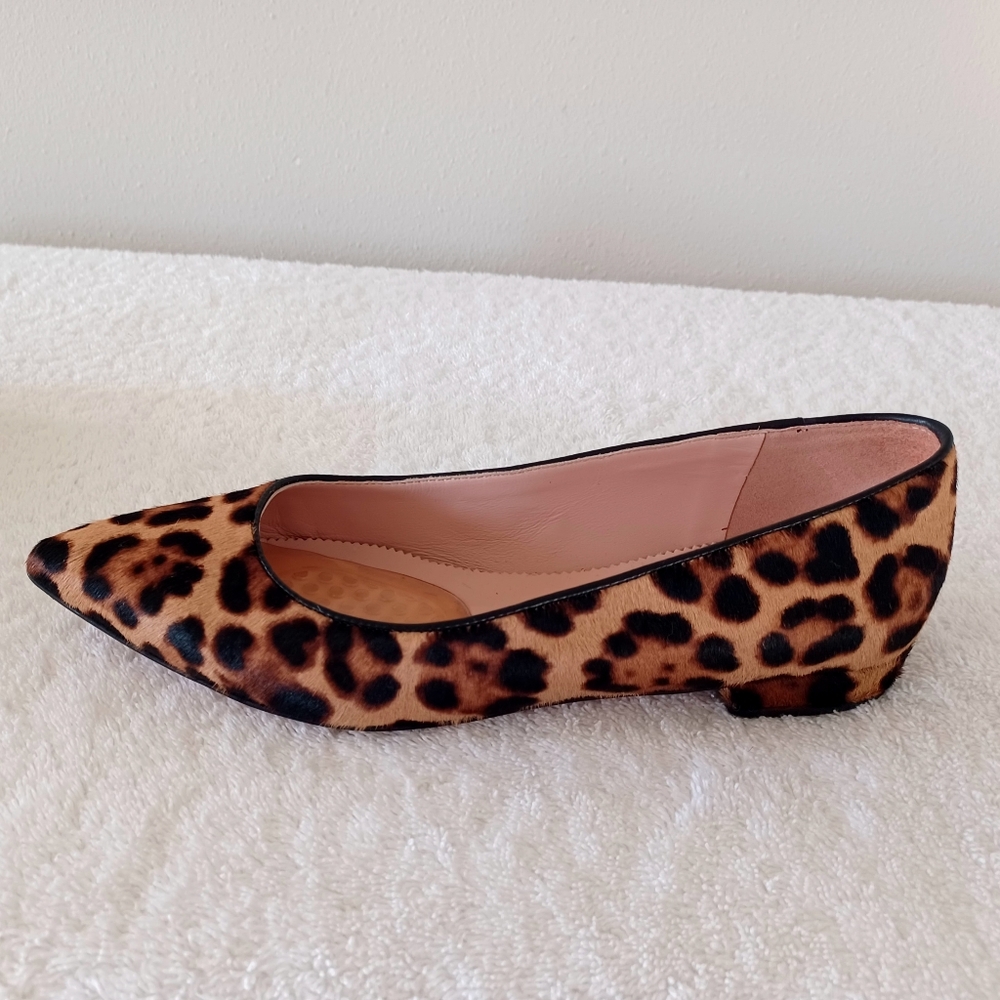 J. Crew Leopard Print Pointed Toe Flats in Brown and Black EUC 🙌 - Picture 9 of 15
